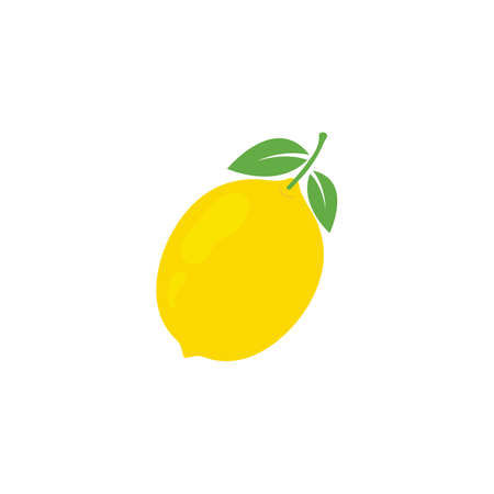 fresh lemon lime logo vector template iconのイラスト素材