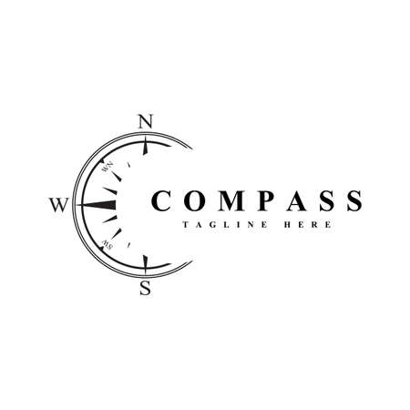 Compass Template vector icon illustration designのイラスト素材