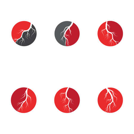 Human veins and arteries illustration design templateのイラスト素材