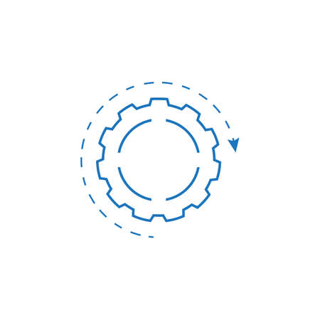 Gear Logo Template vector icon illustration designのイラスト素材