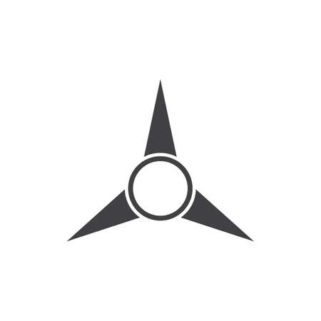 Shuriken icon illustration vector flat designのイラスト素材