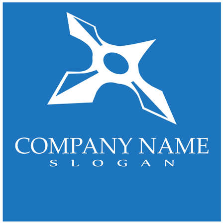 Shuriken icon illustration vector flat designのイラスト素材