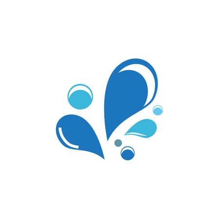 water splash icon vector illustration design templateのイラスト素材