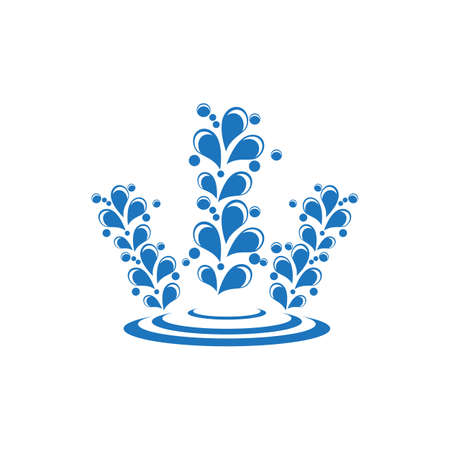 water splash icon vector illustration design templateのイラスト素材