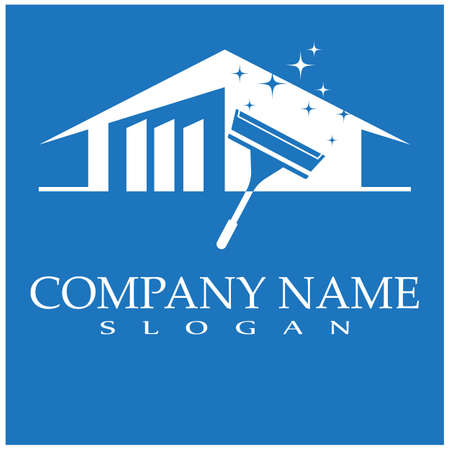 Cleaning logo and symbol ilustration vector templateのイラスト素材