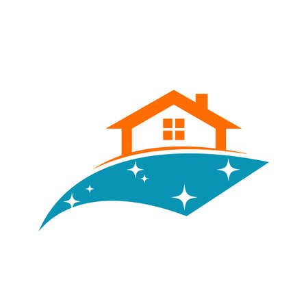 Cleaning logo and symbol ilustration vector templateのイラスト素材