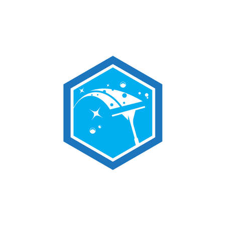 Cleaning logo and symbol ilustration vector templateのイラスト素材