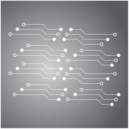 Circuit Logo Template vector illustration icon designのイラスト素材