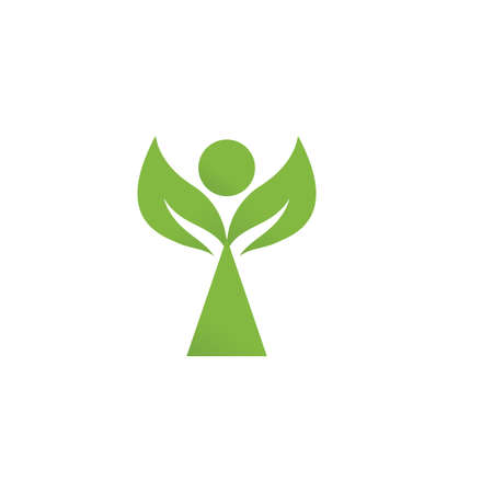 Leaf  ecology Logo Template vector symbol natureのイラスト素材