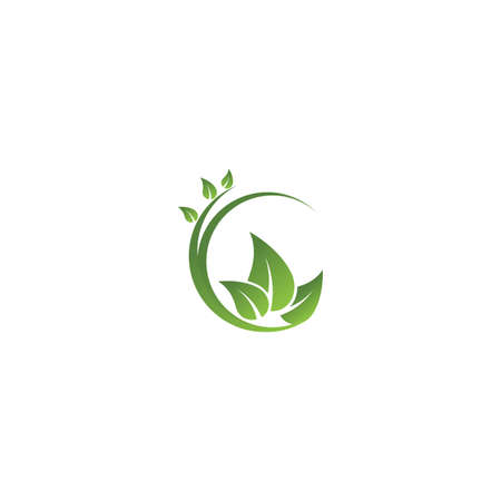 Leaf Logo Template vector symbol natureのイラスト素材