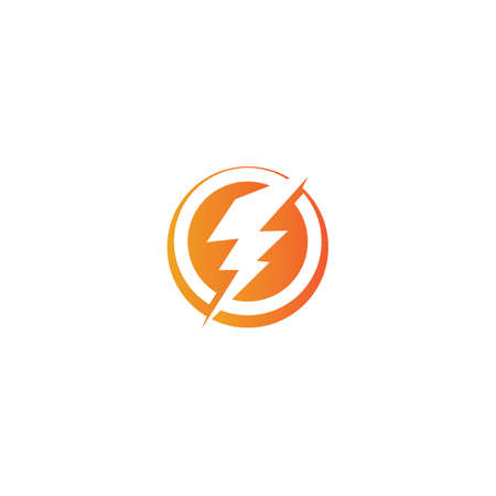 Lightning  Logo Template vector symbol natureのイラスト素材