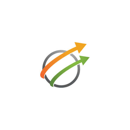 Arrow vector illustration icon Template designのイラスト素材