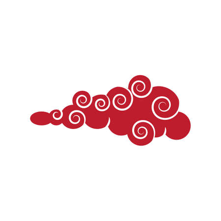 Chinese clouds Logo Template vector symbol natureのイラスト素材
