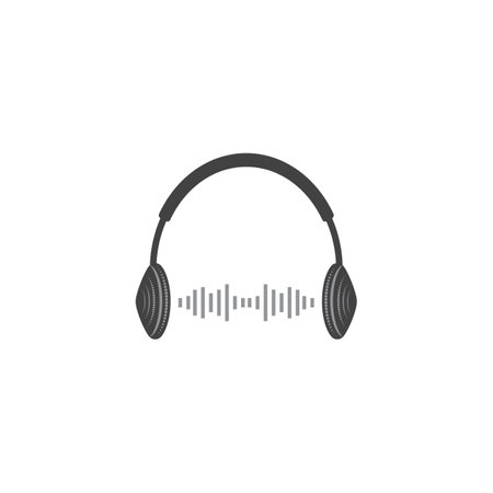 Podcast Vector icon design illustration Templateのイラスト素材