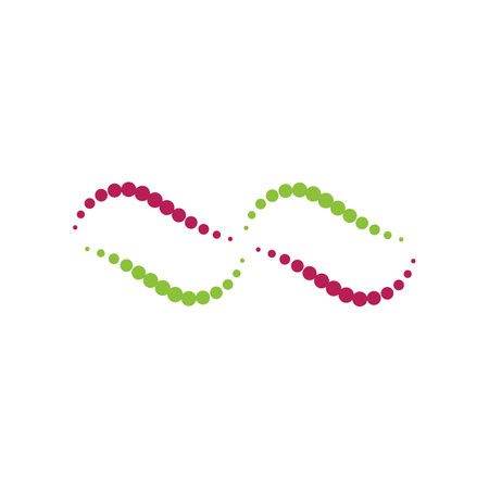 halftone circle dots vector illustration designのイラスト素材