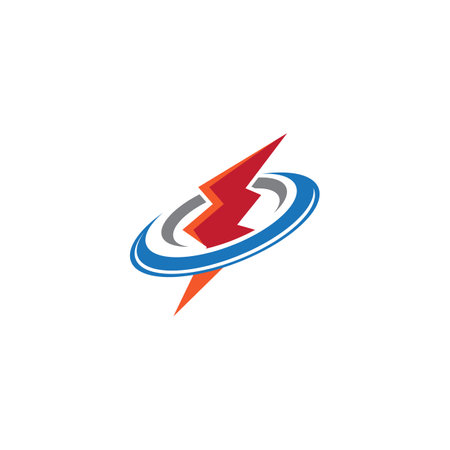 Lightning  Logo Template vector symbol natureのイラスト素材