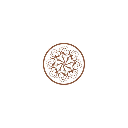 Cotton Template vector symbol natureのイラスト素材