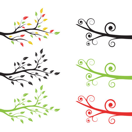 Set Breach Logo Template vector symbol natureのイラスト素材