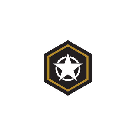 Military Wave Logo Template vector symbol natureのイラスト素材