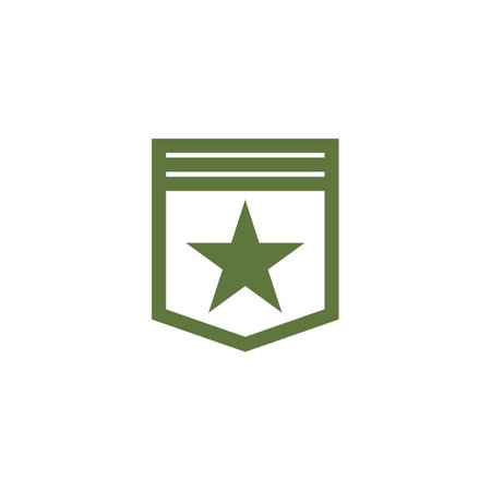 Military Wave Logo Template vector symbol natureのイラスト素材