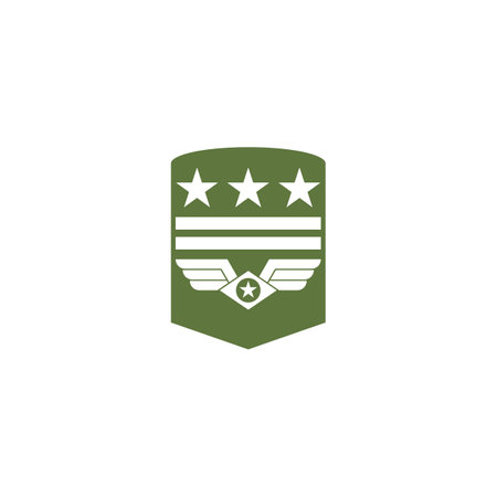 Military Wave Logo Template vector symbol natureのイラスト素材