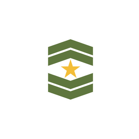 Military Wave Logo Template vector symbol natureのイラスト素材