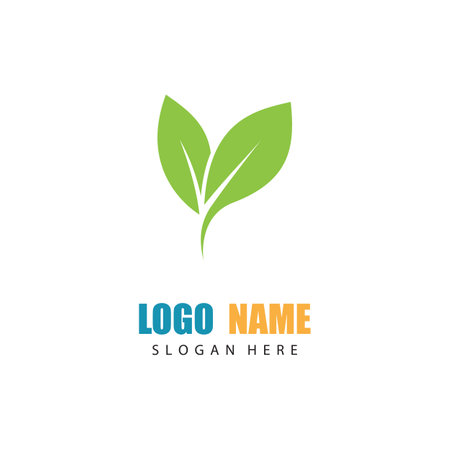 Logos of green Tree leaf ecology nature element vectorのイラスト素材