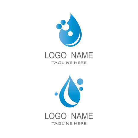 Water drop Logo Template vector illustration designのイラスト素材