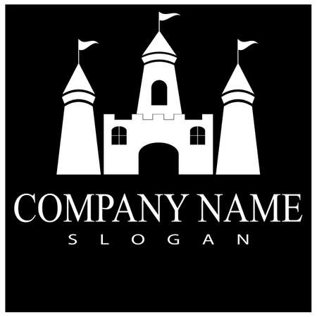 castle  vector template illustrationのイラスト素材