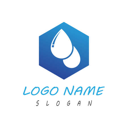 Water drop Logo Template vector illustration designのイラスト素材