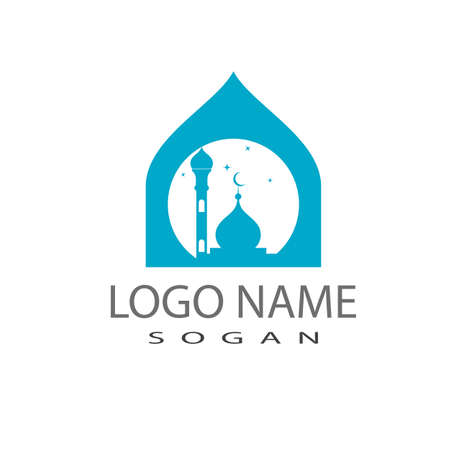 Mosque icon vector Illustration design templateのイラスト素材