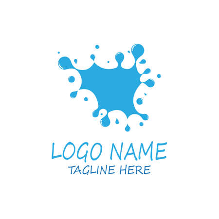 water splash icon vector illustration design templateのイラスト素材