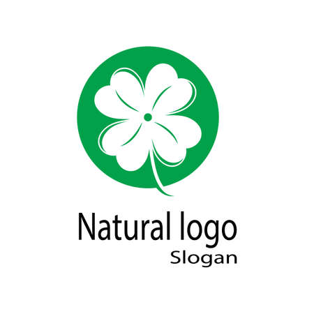 Leaf icon Vector Illustration design Logo templateのイラスト素材