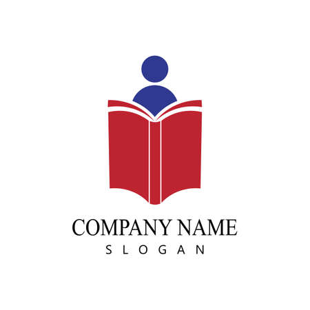 Book reading logo and symbols template icons appのイラスト素材
