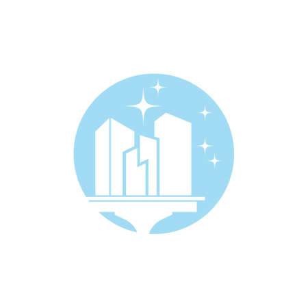 Cleaning logo and symbol ilustration vector templateのイラスト素材