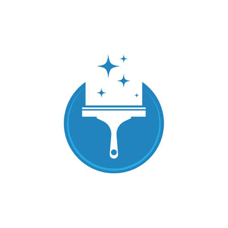 Cleaning logo and symbol ilustration vector templateのイラスト素材