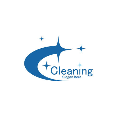 Cleaning logo and symbol ilustration vector templateのイラスト素材