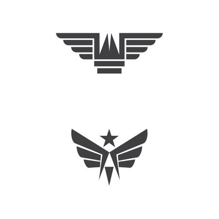 Wing Concept icon Template vector illustration designのイラスト素材