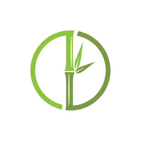 Bamboo Logo Template vector icon illustration designのイラスト素材