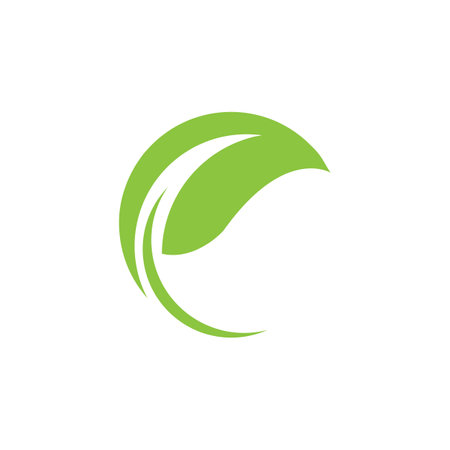 Leaf icon Vector Illustration design Logo templateのイラスト素材