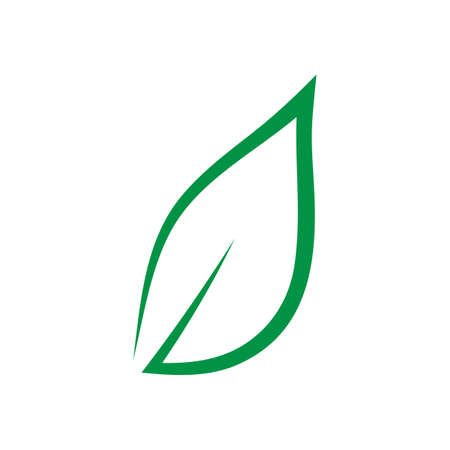 Leaf icon Vector Illustration design Logo templateのイラスト素材