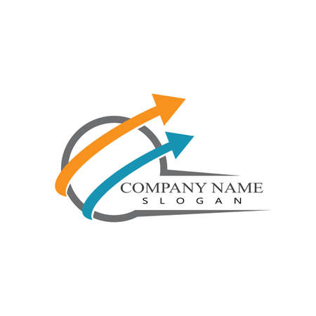 Arrow vector illustration icon Logo Template designのイラスト素材