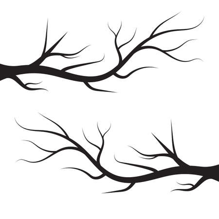 branch tree vector illustration summer clipart autumn clipart nature forestのイラスト素材