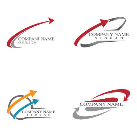 Arrow vector illustration icon Logo Template designのイラスト素材