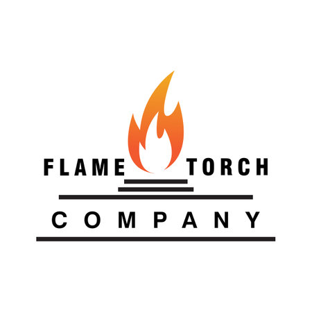 Torch  Logo Template vector symbol illustration designのイラスト素材