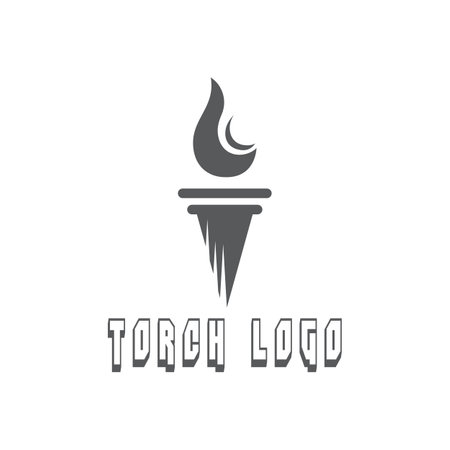 Torch  Logo Template vector symbol illustration designのイラスト素材