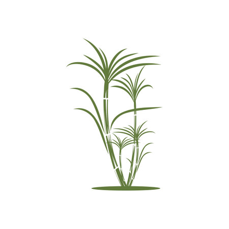 Sugar cane Logo Template vector symbol natureのイラスト素材