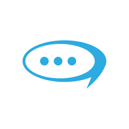 Bubble chat icon Vector Illustration design Logo templateのイラスト素材
