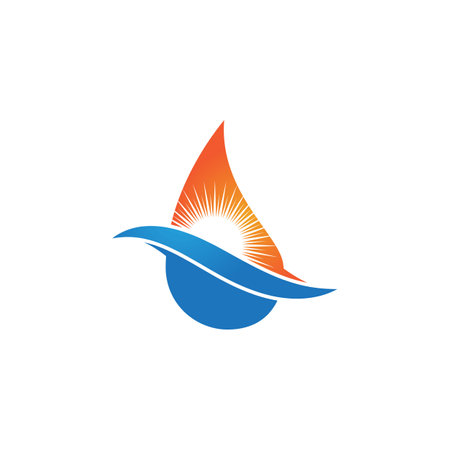 Water drop Logo Template vector illustration designのイラスト素材
