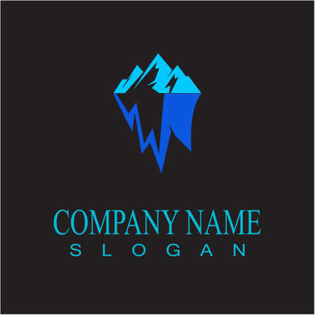 Ice berg Logo Template vector symbol natureのイラスト素材